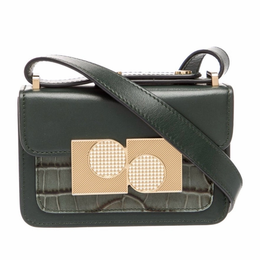 Ports 1961 Anika Bag, in Green Bag with Gold Detail